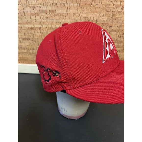 Exclusive Rare Arizona Diamondbacks MLB Hat‎ New Era Red Wool Snake Embroidered